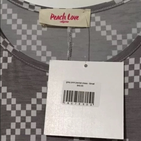 🍑Peach🧡 Love California Pocket Tent Dress Small - Picture 4 of 5